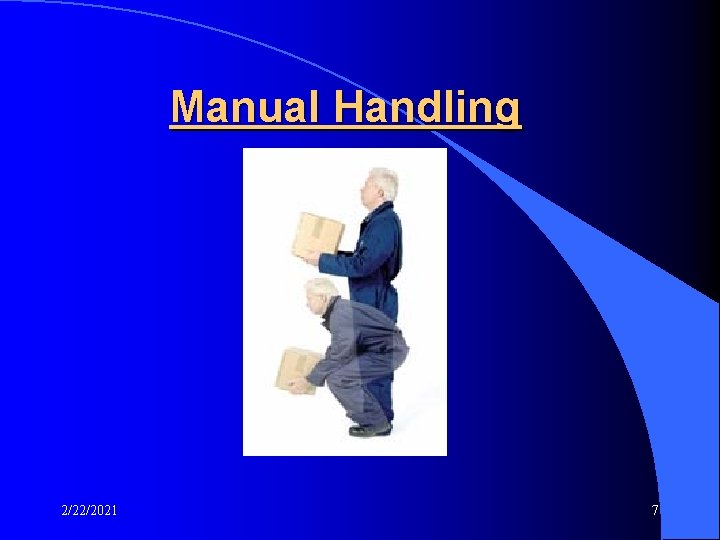 Manual Handling 2/22/2021 7 
