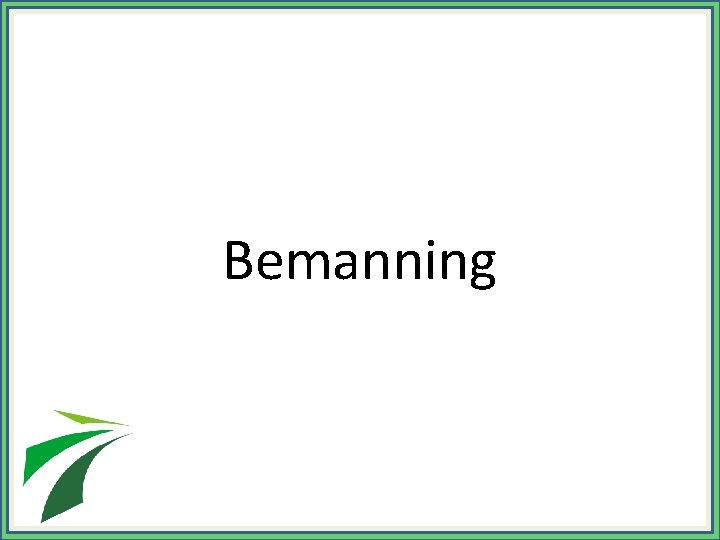 Bemanning 