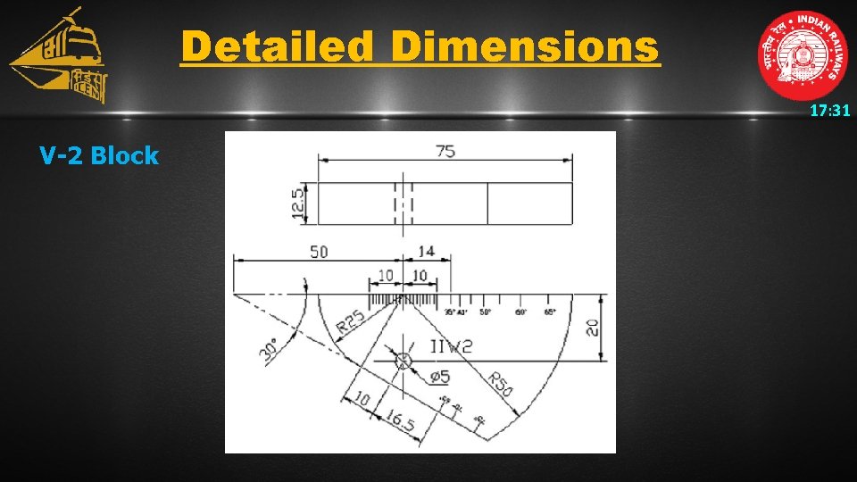 Detailed Dimensions 17: 31 V-2 Block 