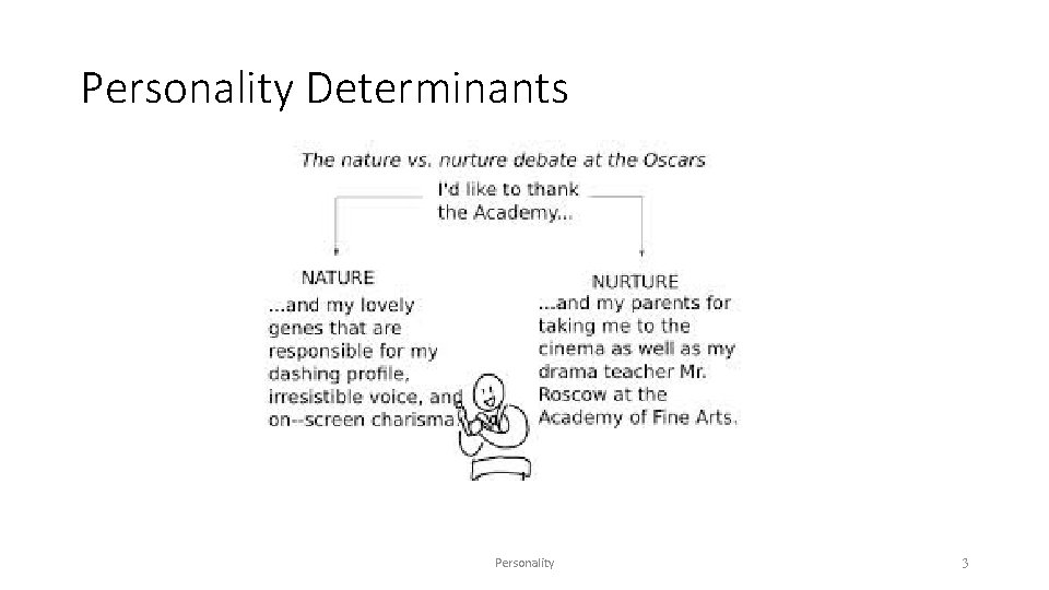 Personality Determinants Personality 3 