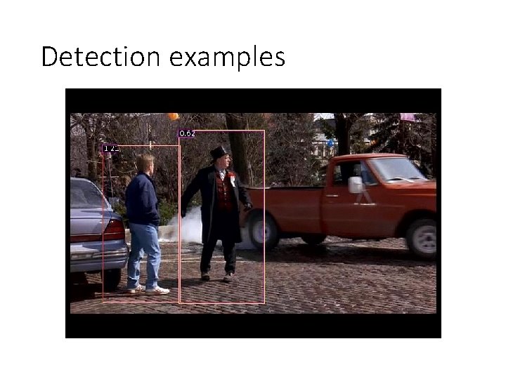 Detection examples Detection examples