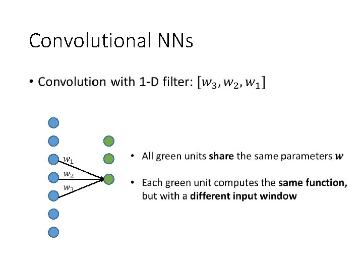 Convolutional NNs • Convolutional NNs •