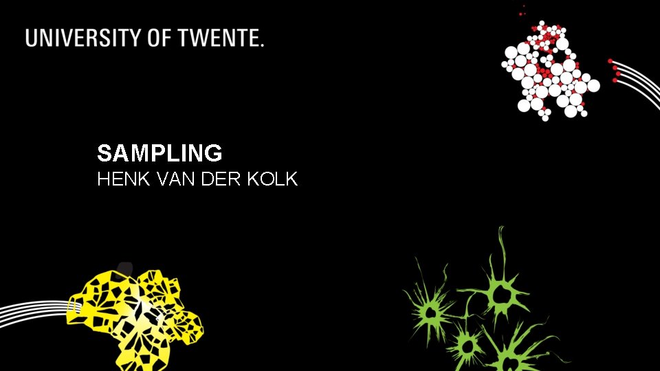 SAMPLING HENK VAN DER KOLK 