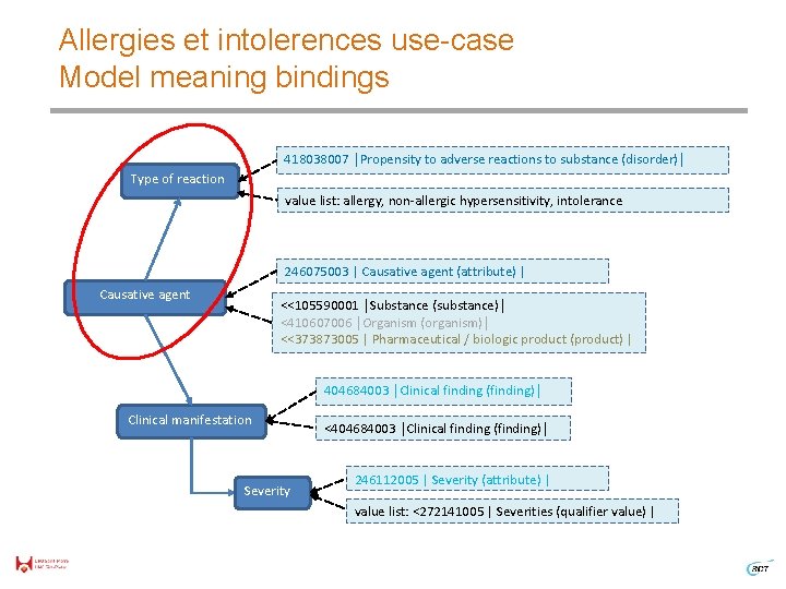 Allergies et intolerences use-case Model meaning bindings 418038007 │Propensity to adverse reactions to substance