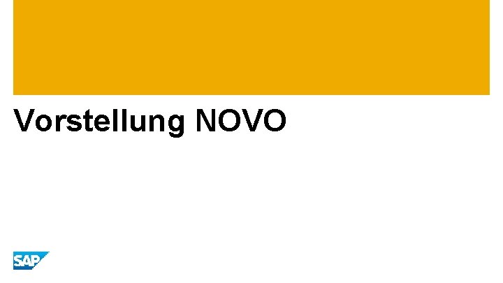 Vorstellung NOVO 