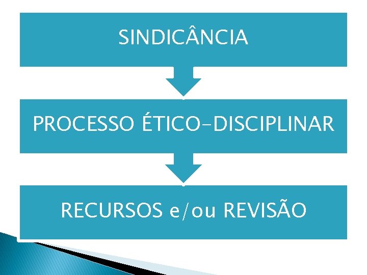 SINDIC NCIA PROCESSO ÉTICO-DISCIPLINAR RECURSOS e/ou REVISÃO 