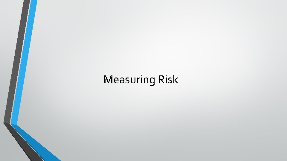 Measuring Risk 