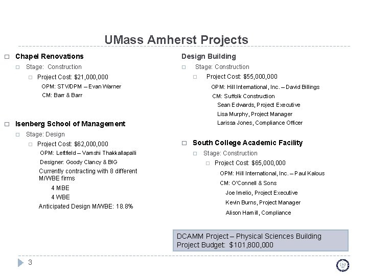 UMass Amherst Projects � Chapel Renovations � Stage: Construction � Design Building � Project