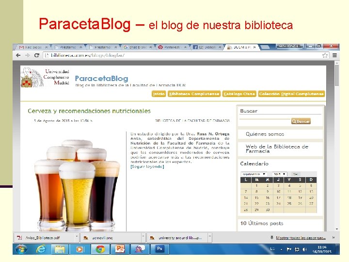 Paraceta. Blog – el blog de nuestra biblioteca 