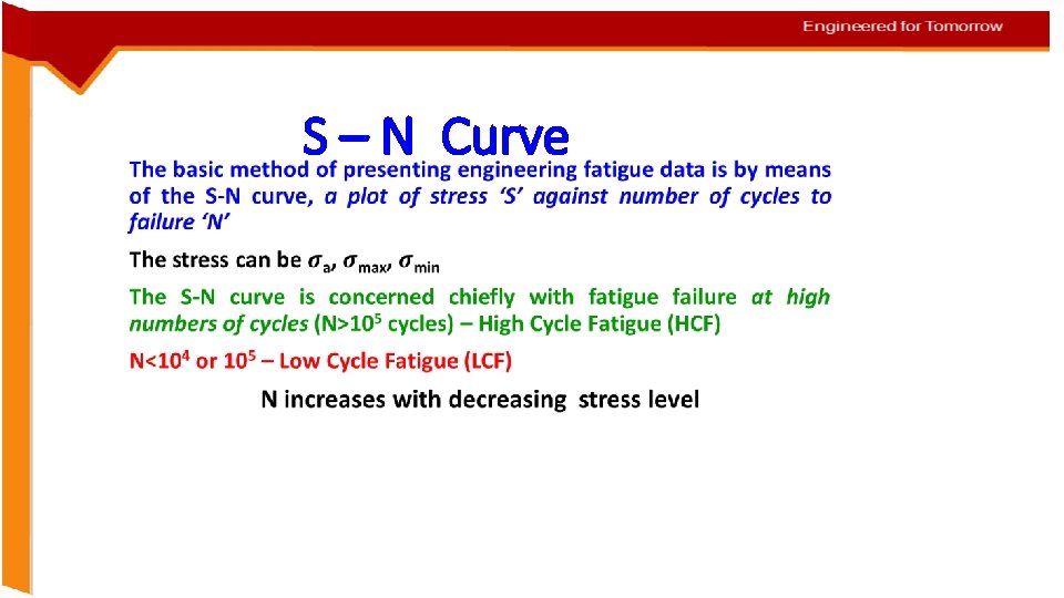  S – N Curve 