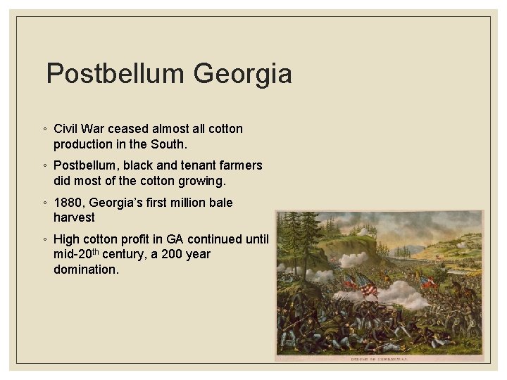 THE IMPACT OF KING COTTON ON ANTEBELLUM AND