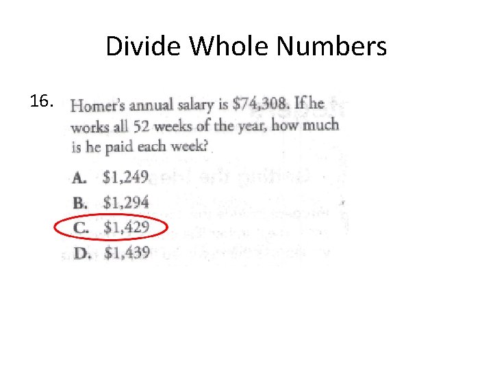Divide Whole Numbers 16. 