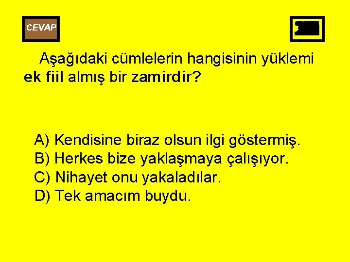 CEVAP 25 26 27 28 29 30 10 11 12 13 14 15 16
