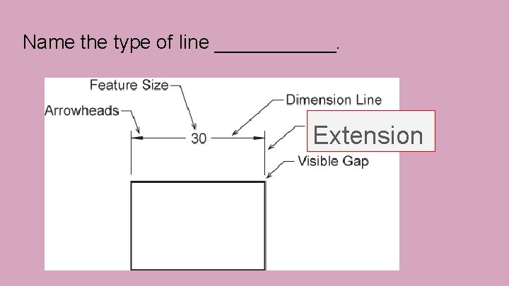 Name the type of line ______. Extension 