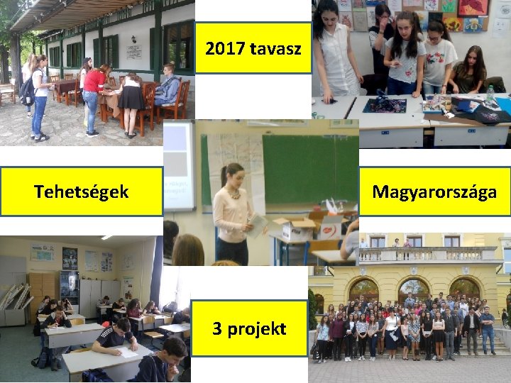 2017 tavasz Tehetségek Magyarországa 3 projekt 