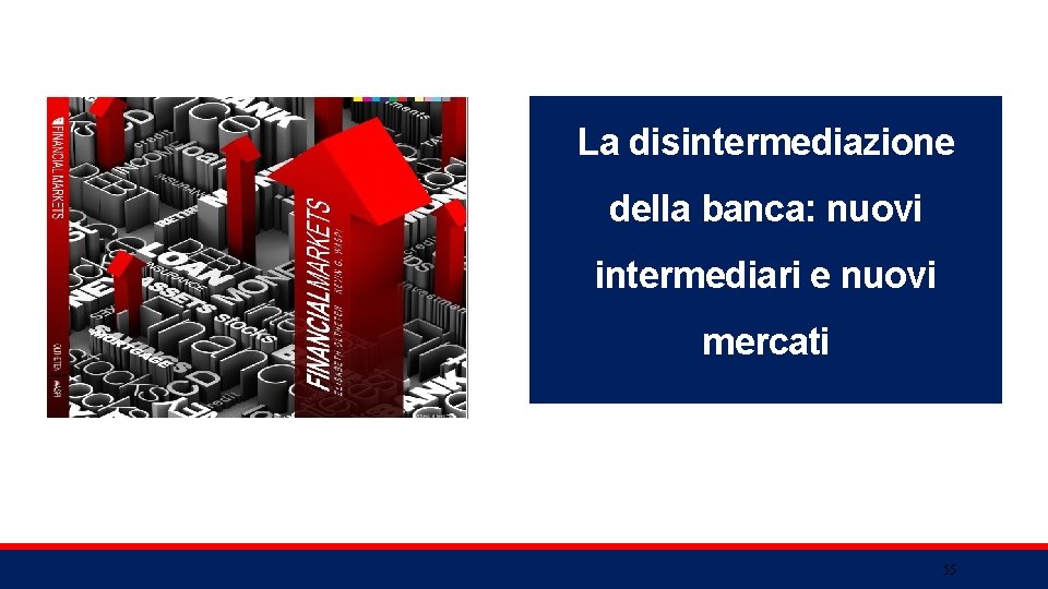 La disintermediazione della banca: nuovi intermediari e nuovi mercati 55 