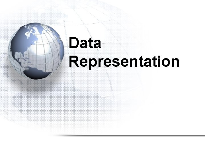 Data Representation 