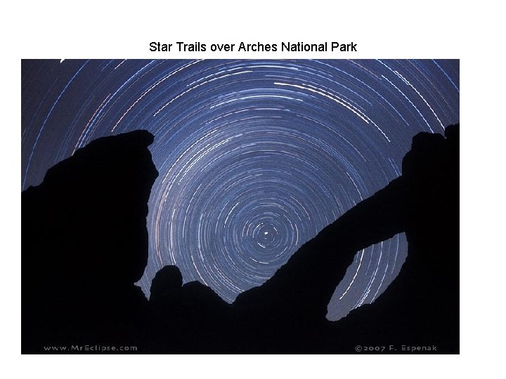 Star Trails over Arches National Park 