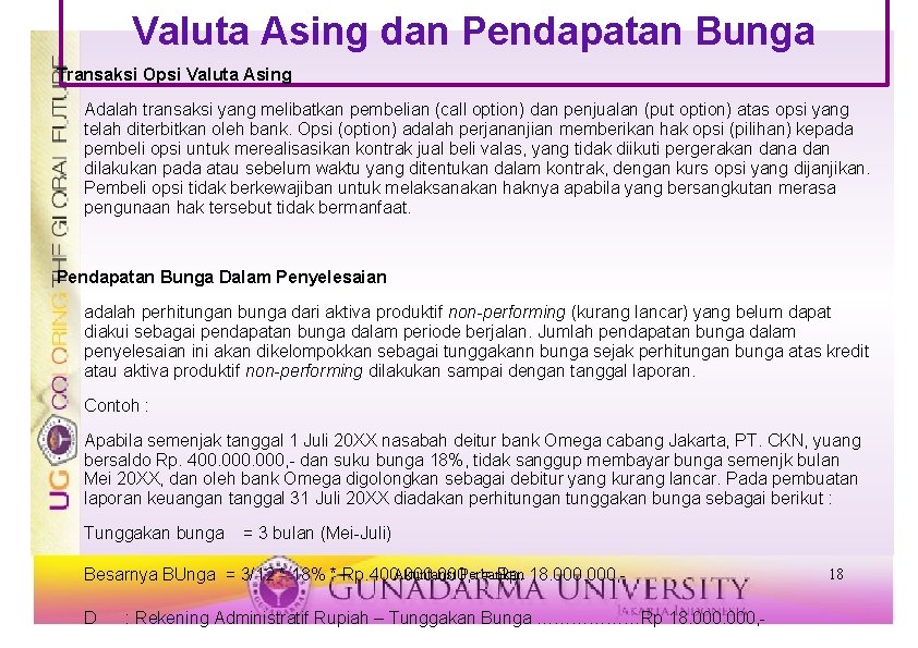 Valuta Asing dan Pendapatan Bunga Transaksi Opsi Valuta Asing Adalah transaksi yang melibatkan pembelian