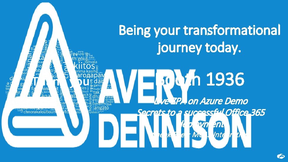 Being your transformational journey today. Booth 1936 Live ZPA on Azure Demo Secrets to