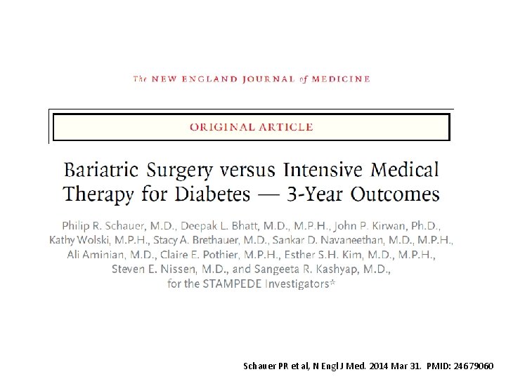 Schauer PR et al, N Engl J Med. 2014 Mar 31. PMID: 24679060 