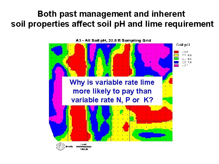 Both past management and inherent soil properties affect soil p. H and lime requirement