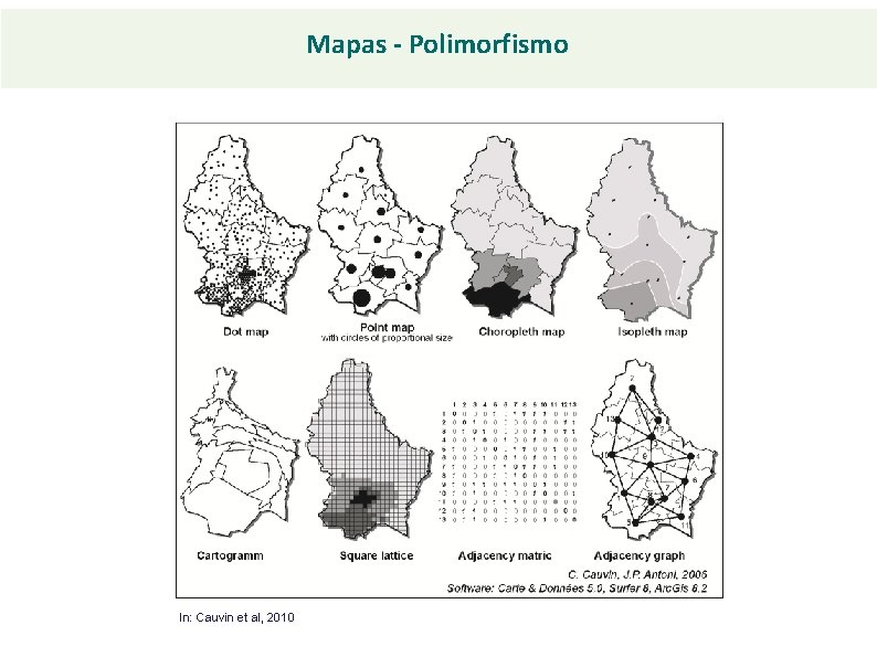 Mapas - Polimorfismo In: Cauvin et al, 2010 