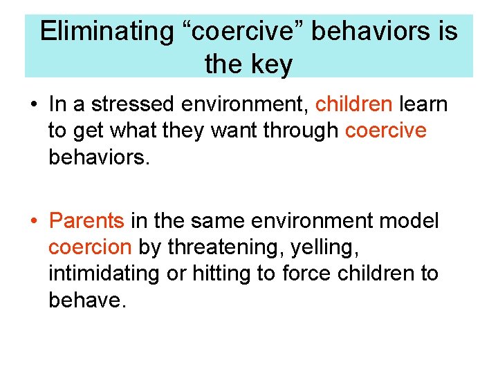 Heading off Destructive Behavior Why early intervention matters