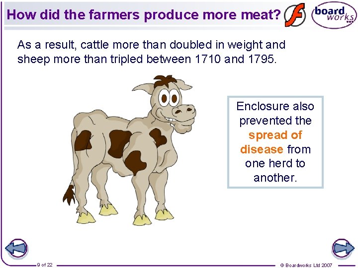 How did the farmers produce more meat? As a result, cattle more than doubled