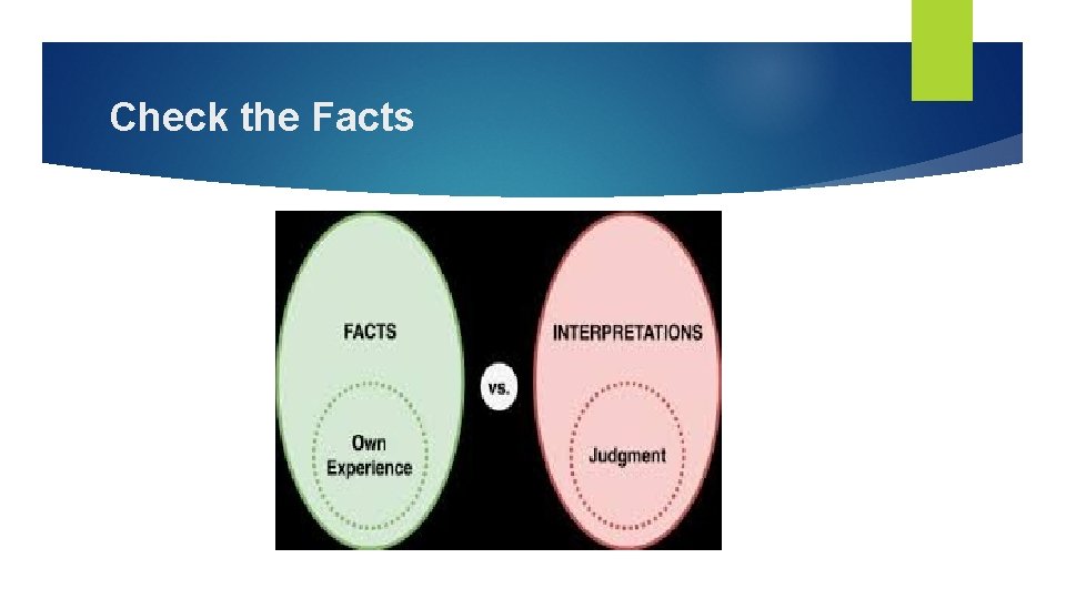 Check the Facts Check the Facts