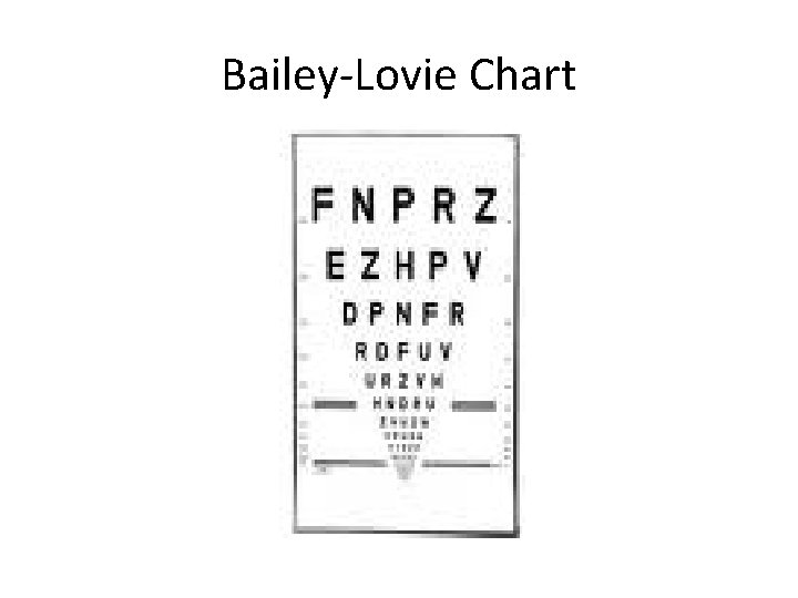 Bailey-Lovie Chart 