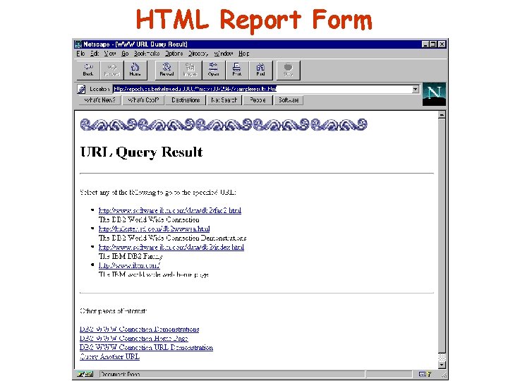 HTML Report Form 