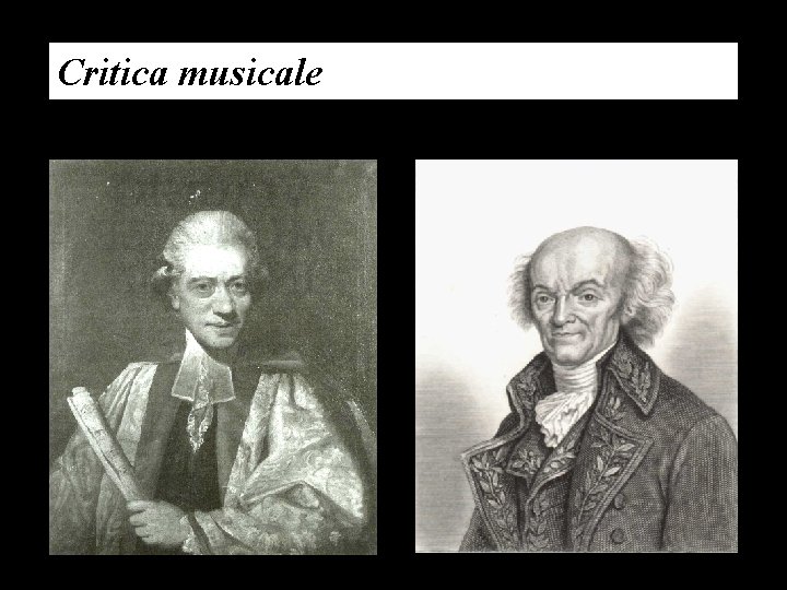Critica musicale 