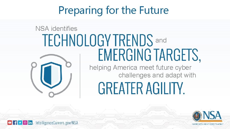 Preparing for the Future NSA identifies and helping America meet future cyber challenges and