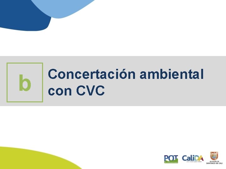 b Concertación ambiental con CVC 