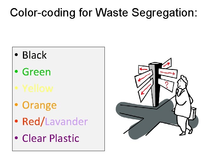 Color-coding for Waste Segregation: METRO MANILA ORDINANCE No. 16: regulation of hospital waste disposal