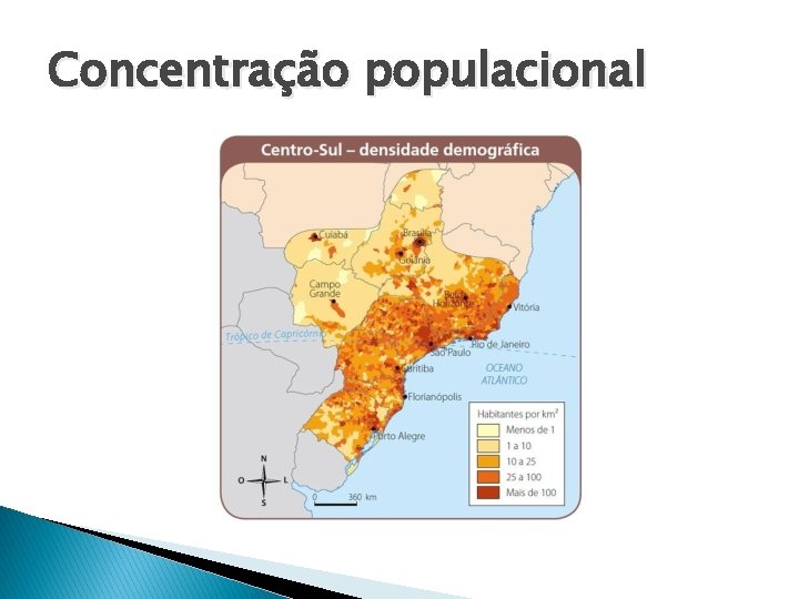 Concentração populacional 