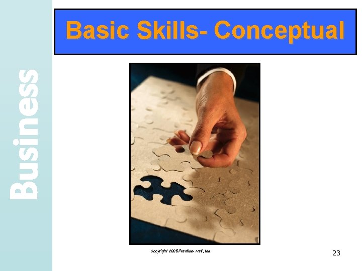 Business Basic Skills- Conceptual Copyright 2005 Prentice- Hall, Inc. 23 