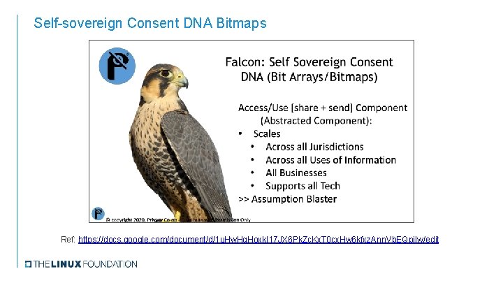 Self-sovereign Consent DNA Bitmaps Ref: https: //docs. google. com/document/d/1 u. Hw. Hg. Hoxk. I