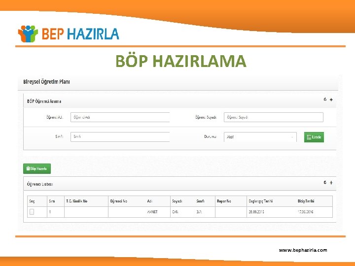 BÖP HAZIRLAMA www. bephazirla. com 