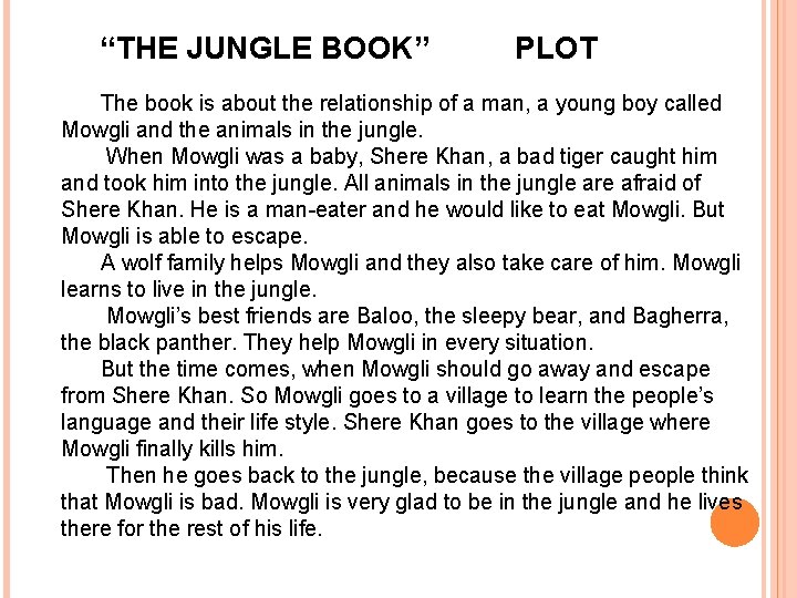 RUDYARD KIPLING THE JUNGLE BOOK MUSICAL INTERPRETATION OF