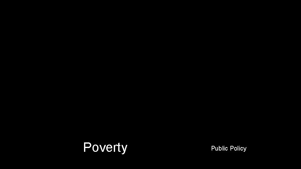 Poverty Public Policy 