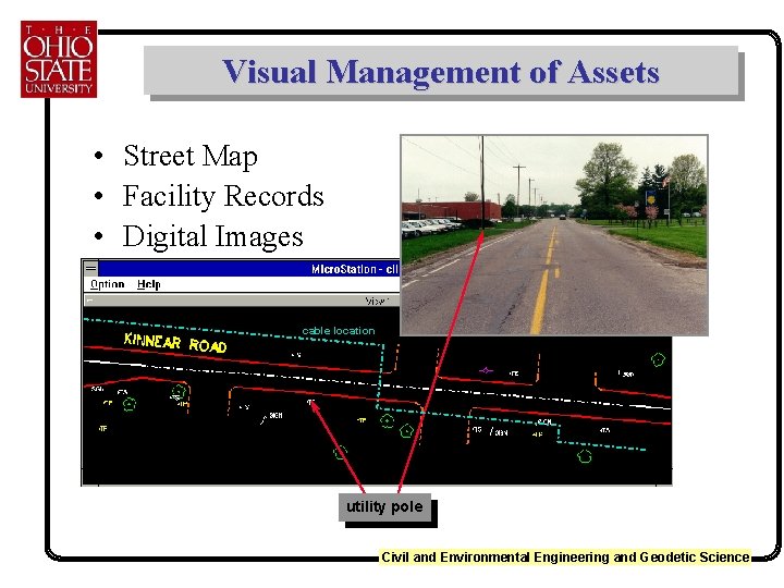 Visual Management of Assets • Street Map • Facility Records • Digital Images cable