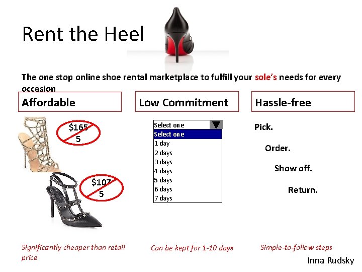 Rent the Heel The one stop online shoe rental marketplace to fulfill your sole’s