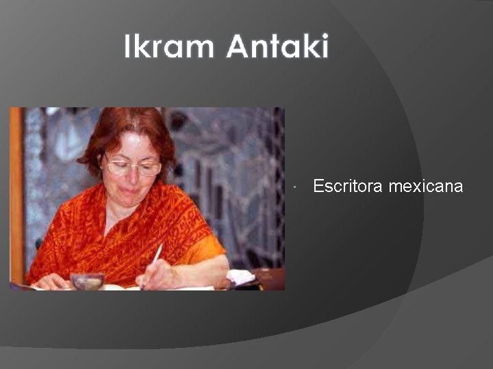  Escritora mexicana 