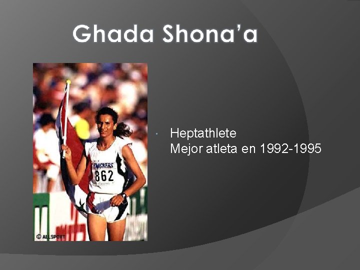  Heptathlete Mejor atleta en 1992 -1995 