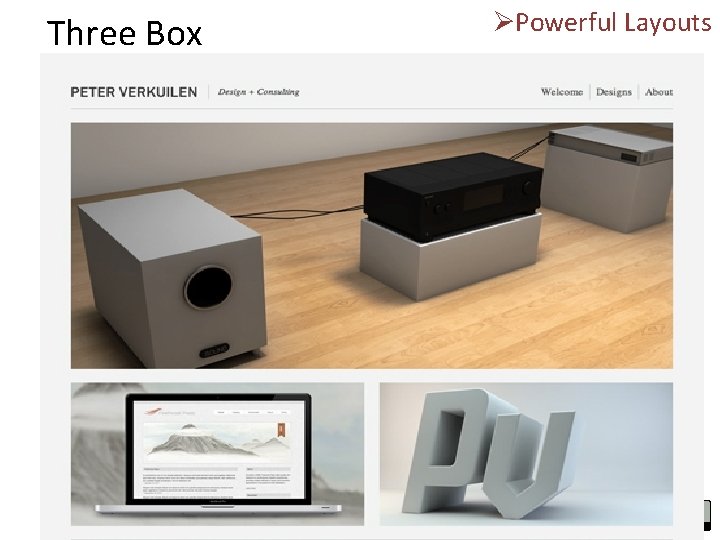 Three Box ØPowerful Layouts 