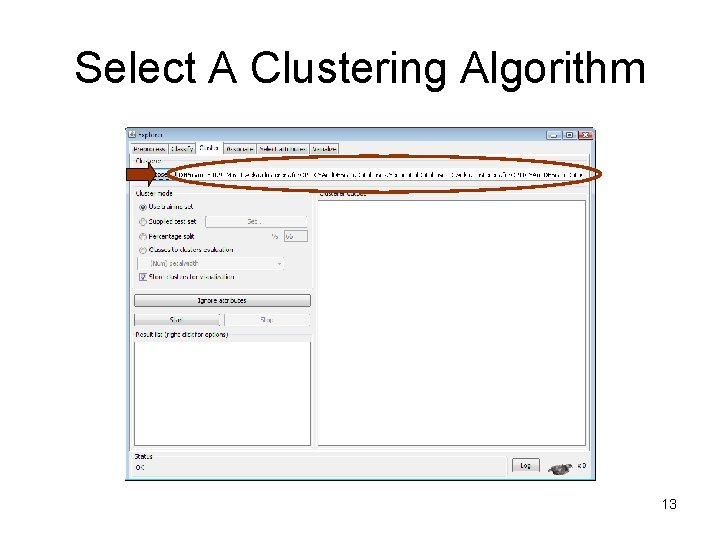 Select A Clustering Algorithm 13 