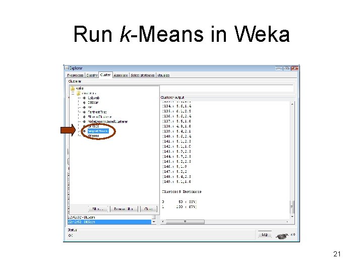 Run k-Means in Weka 21 