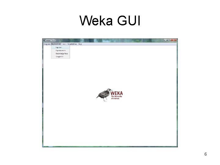 Weka GUI 6 